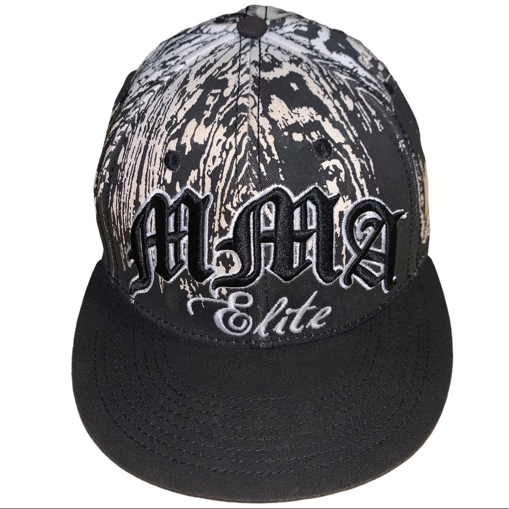 MMA Elite UFC Fitted Hat Cap All Over Print Skull